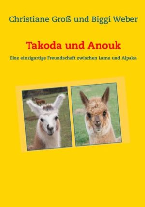 Honighäuschen (Bonn) - Auf der Saar Alpaka Farm leben das Alpaka-Mädchen Anouk und ihr Freund der kleine Lama-Hengst Takoda. Gemeinsam mit ihren Freunden erleben die Beiden spannende Abenteuer auf der Farm. Denn in einer großen Herde ist es nie langweilig und die Tierbabies entdecken jeden Tag ein neues Stück ihrer Welt. Takoda und Anouk erzählen wie die kleinen Kamele im Saarland gelandet sind, von den Lieblingsbeschäftigungen der Alpakas und Lamas, wie sie ihren ersten Winter verbringen und was alles auf einer Wanderung in die Hose gehen kann.