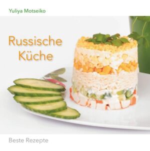 Die Autorin ist in der Sowjetunion geboren und erinnert sich gern an das leckere und gesunde Essen. Neben Gerichten aus der früheren Sowjetunion sind es Rezepte der russischen, kasachischen, usbekischen, tatarischen und der ukrainischen Küche. Die ungewöhnlichen Speisen bringen neue Einflüsse in Ihren Speiseplan! Viel Freude und Spaß beim Zubereiten und Genießen der russischen Gerichte, mit denen Sie Ihre Familie und Freunde überraschen und verwöhnen können. Guten Appetit!