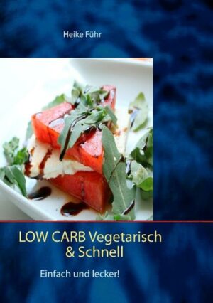 Low Carb (LC) ist eine äußerst gesunde und entzündungshemmende Ernährungsform  sie hält gesund und macht fit. Sich nach LC-Richtlinien zu ernähren scheint dann schwierig, wenn man auf Fleisch verzichten möchte. Denn Fleisch hat keine Kohlenhydrate und somit könnte man meinen, ohne Fleisch nicht satt zu werden! ABER es geht auch anders  nämlich vegetarisch! Geschmackvoll, köstlich und vor allem schnell und einfach! Das zeigt Autorin Heike Führ mit vielen bunten Rezepten in diesem Buch  von herzhaft über süß, alle Geschmacksnerven werden angesprochen - und noch dazu enthält das Buch wertvolle Tipps und Infos rund um Low Carb! Ein Must have zur Ergänzung Ihrer Low-Carb-Küche! "Low Carb vegetarisch & schnell" ist erhältlich im Online-Buchshop Honighäuschen.