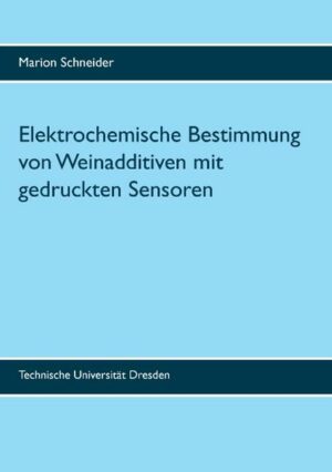 Honighäuschen (Bonn) - Die Qualität eines Weines ist das Ergebnis einer Vielzahl chemischer Bestandteile und deren Wechselwirkungen untereinander. Um eine konstante Qualität von Weinen zu gewährleisten, ist es essentiell, verschiedene Additive während der Weinherstellung zuzusetzen. Das Ziel dieser Arbeit war es, die Weinadditive Schwefeldioxid und Ascorbinsäure in Abhängigkeit von ihrer Konzentration mit Hilfe gedruckter Elektroden in Weinen zu detektieren. Die Herstellung der Weinsensoren erfolgte mittels der Tintenstrahldrucktechnologie, mit der auf ein flexibles Substrat (PET-Folie) Tinte aufgebracht wurde. Die gedruckten Strukturen sollten elektrisch leitfähig sein, um eine elektrochemische Detektion der Weinadditive mittels Zyklovoltammetrie zu ermöglichen. Dabei konnte erstmals gezeigt werden, dass sich die gedruckten Elektroden maßgeblich von festen Elektroden hinsichtlich der Detektion von Polyphenolen unterscheiden. Anhand zyklischer Voltammetriemessungen in einer Weinprobe, konnte gezeigt werden, dass sich die hergestellten Elektroden zur Weinanalytik eignen.