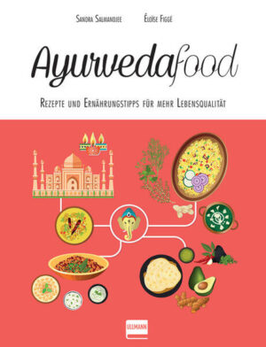 Ayurveda ist das neue Yoga. Bei den Ernährungs-empfehlungen der ältesten ganzheitlichen Heilkunst der Welt handelt es sich nicht um eine starre Diät, sondern um ein ausgewogenes Ernährungskonzept für mehr Kraft, Wohlbefinden und Lebensfreude. Die Ernährung wird dabei gezielt auf den eigenen Konstitutionstyp, „Dosha“, ausgerichtet. In einer ausführlichen Einleitung erklären Éloïse Figgé, Ernährungsberaterin, und Sandra Salmandjee, Expertin der indischen Küche, zunächst die Grundlagen, bevor sie anhand 30 köstlicher Rezepte zeigen, dass ayurvedische Küche nicht nur heilsam, sondern auch unglaublich lecker ist. Eingeteilt nach den Jahreszeiten ist für jede Mahlzeit des Tages und jeden Dosha-Typ etwas dabei: Kokos-Halva, Taboulé indischer Art, würziges Couscous mit Saison-Gemüse …