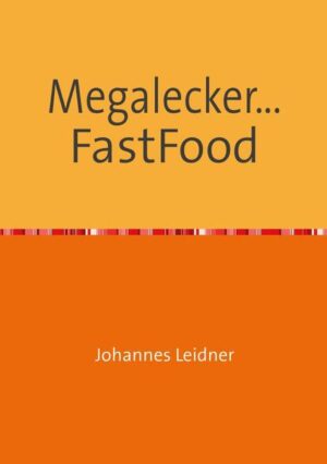 In dem Buch FastFood aus der Reihe Megalecker... geht es um wie der Name schon sagt FastFood. FastFood kommt aus Amerika und hat sich in Deutschland bereits durchgesetzt. Das Buch gibt Tipps zum Kochen und hat viele lecker Rezepte. Von Burger bis Cookies ist für jeden was dabei. Die Autoren haben alle Rezepte probiert und Bilder in das Buch eingefügt. Guten Hunger !!!!