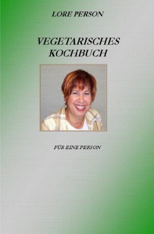 In diesem Vegetarischen Kochbuch von Lore Person sind viele Rezepte für eine Person zu finden. Von Desserts über Suppen bis zu Gemüsegerichten können Sie für jeden Tag oder eine Woche planen was auf Ihren Tisch kommt. Ihre Kinder werden sich auf die leckeren fleischlosen Soßen für Spagetti freuen. Denn heute sind auch viele Jugendliche von der fleischlosen Kost begeistert. "Vegetarisches Kochbuch" ist erhältlich im Online-Buchshop Honighäuschen.