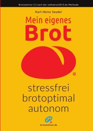 Backe dein Brot einfach selbst! Dieses BROTSEMINAR [1] hilft besonders Brot-Back-Anfängern dabei, die logischen Hintergründe von Teig-Zubereitung + Back-Prozess viel besser zu verstehen. Vorkenntnisse sind nicht nötig. Gehe deinen eigenen Brot-Weg, erweitere diesen + nimm jetzt diese Abkürzung. Das kannst du auch. Sogar in sehr einfachen beengten Verhältnissen + ohne die Küche zu versauen. Mit wenig Aufwand, Material und Zeit kannst du begehrenswerte, lecker-knusprige + bekömmliche Brote selbst backen. Jederzeit, überall + soviel, wie du willst. Ohne: Vorteig, Kneten, Falten, Knetmaschine, Gärkörbchen, Backpapier + anderen Unfug wie z. B. Backautomat, Mondkalender, Wasserschale im Ofen … Mit: Modernen, leichten + brotoptimalen Antihaft-Brot-Back-Gefäßen. Vorteile: Eigener Brot-Teig oder eine Brot-Backmischung deines Vertrauens