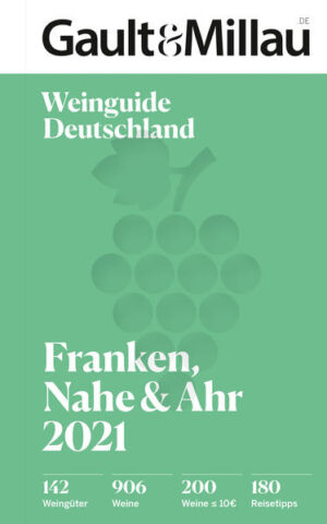 Das Expertenteam um Otto Geisel bewertet und beschreibt über 906 Weine aus Franken, von der Nahe und der Ahr. Verkostet wird blind und in Panels mit mindestens sechs Experten, geordnet nach Jahrgängen, Rebsorten, Herkunft und Qualitätsstufen. Die besten Weine bis € 10,- werden vor den Vorhang geholt. Zusätzlich steuern die Winzer ihre persönlichen Tipps zu Essen, Schlafen und Einkaufen in der Region bei. Einem genussvollen Kurzurlaub in den Weinbaugebieten Franken, der Nahe oder der Ahr steht nichts mehr im Wege.