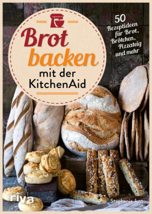 Brot backen ganz einfach Hast du Lust auf leckeres selbst gebackenes Brot, aber keine Zeit für langes Kneten? Mit der KitchenAid gelingen Sauerteig-, Vollkorn- oder Toastbrot sowie diverses herzhaftes Gebäck wie Brötchen, Ciabatta oder Brezeln ohne viel Aufwand. Dieses Backbuch bietet 50 unkomplizierte Rezepte für klassische Brotsorten oder Baguette, aber auch für ausgefalleneres Gebäck wie Müslistangen und internationale Spezialitäten wie dänisches Milchbrot. Die praktische Küchenmaschine übernimmt dabei das aufwendige Rühren und Kneten des Teigs. So macht Brotbacken Spaß, geht schnell und erfreut Familie und Freund*innen, wenn die selbst gemachten Leckereien frisch und duftend aus dem Ofen kommen. Egal ob knusprige Sonntagswecken zum Frühstück, fluffige Burger Buns für die nächste Party oder saftiges Dinkelbrot zum Abendbrot - dieses Backbuch ist dein idealer Begleiter für den Alltag.