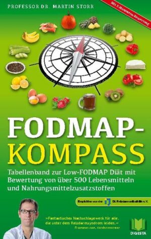 Honighäuschen (Bonn) - Die FODMAP-reduzierte Diät gilt seit der erfolgreichen Testung in klinischen Studien als die beste wissenschaftlich fundierte Diät zur Behandlung von Verdauungsstörungen im Zusammenhang mit einem Reizdarm, Nahrungsmittelunverträglichkeiten, Zöliakie, chronisch entzündlichen Darmerkrankungen und weiteren Verdauungsstörungen. Um eine FODMAP-reduzierte Diät sinvoll durchführen zu können, braucht es einen ausführlichen Buchratgeber oder eine persönliche Ernährungsberatung und den Willen seine Beschwerden mit einer Ernährungsumstellung in Griff zu bekommen. Der FODMAP-Kompass ist das Tabellenwerk für diejenigen, die sich mit der FODMAP Diät beschäftigen und die Informationen über mehr als die 50 üblichen Lebensmittel benötigen. Es werden mehr als 500 Lebensmittel und erstmals auch Nahrungsmittelzusatzstoffe mit den entsprechenden E-XXX Nummern bewertet. Dies ermöglicht endlich auch die Buchstaben und Zahlenrätsel der Zutaten auf Lebensmitteln zu entschlüsseln und den FODMAP Gehalt abzuschätzen. 2. erweiterte Auflage.
