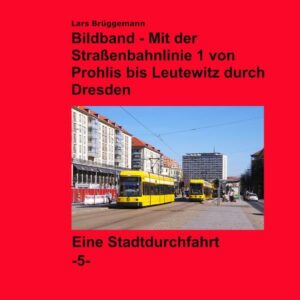 Man kennt Filme von Führerstandsmitfahrten mit der Straßenbahn. Dieser Bildband führt entlang der Straßenbahnlinie 1 von Prohlis nach Leutewitz und das von Haltestelle zu Haltestelle und ist somit etwas ähnliches. Freunde von Tatra- oder Werbewagen könnten hier etwas zu kurz kommen. Größtenteils werden hier werbefreie Niederflurwagen gezeigt. Das Ausschlaggebende an diesem Bildband ist der Alltag: Ganz normale Planfahrten mit ganz normalen Fahrgästen. Nur zur Auflockerung gibt es zwischendurch mal Tatras