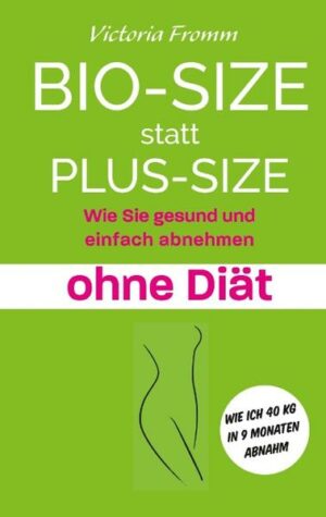 Honighäuschen (Bonn) - Bio-Size statt Plus-Size Wie Sie gesund und einfach abnehmen - ohne Diät "Wenn du etwas haben willst, was du noch nie gehabt hast, musst du etwas tun, das du noch nie getan hast." Nicht noch so ein Diät-Buch, werden Sie vielleicht denken. Keine Sorge, das ist es eben nicht. Verlassen Sie die ausgetretenen Diätpfade, oder sind Sie bereits durch eine Diät schlank geworden? Wahrscheinlich nicht, sonst würden Sie das hier gerade nicht lesen. Sie brauchen keine komplizierten Diätpläne, alles Gute im Leben ist von Natur aus einfach. Dies ist mein ganz persönlicher Weg zum 40 kg leichteren Ich. Und das können Sie auch - gesund abnehmen, ganz ohne Diät, strikte Essenspläne, Regeln, Verbote oder Wundermittel. Gehen Sie Ihren eigenen Weg, haben Sie Spaß dabei, und feiern Sie Ihr Leben, es ist wertvoll!