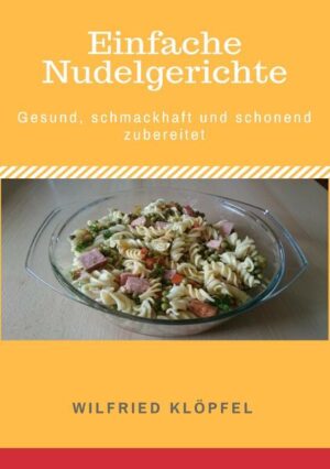 Es werden einfache Nudelgerichte beschrieben, die praktisch immer gelingen. Die Gerichte sind im Regelfall gut verträglich. Auch ohne Kocherfahrungen wird man keine Probleme haben. Alle Zutaten sind praktisch in jedem Supermarkt zu erhalten. Es sind jeweils nur wenige Zutaten erforderlich. für die Gerichte braucht man meistens nur einen Topf. Man kann die Gerichte auch gut zusammen mit Gästen kochen. Stressfreies Kochen ist das Ziel.