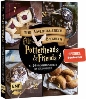 - Spannend bis zum letzten Türchen: 24 magische Backrezepte für alle Potterheads und Freunde großer Zauber-Abenteuer - Süßer Genuss garantiert - mit jeder Menge Vorlagen und Tricks für einfaches Backen, auch ohne Zauberstab - Das erste Adventskalenderbuch