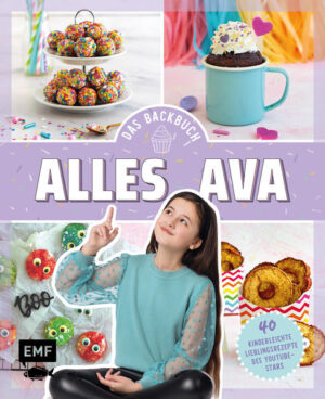 - Das erste Backbuch von YouTube-Kinderstar Ava - 40 unkomplizierte Rezepte mit extra verständlichen Step-by-Step-Anleitungen: No-Bake-Unicorn-Cheesecake, Freak Shake, Pizzabrötchen à la Ava und mehr - Für große und kleine Fans: Umfassende Presse- und Soc