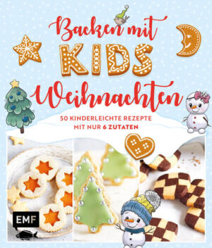 Kinderleicht backen: 50 tolle Rezepte für schnell gemachte Weihnachtsleckereien Mit nur 6 Zutaten und einfachen Grundrezepten - inklusive praktischer Tipps, damit die Kleinen ganz groß mithelfen können Mit schlichten Rezeptbildern, niedlichen Illustrationen und Familie Schneemann macht das Backen extra viel Spaß