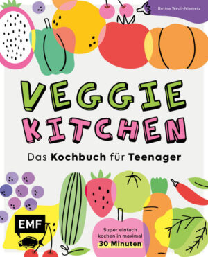 Über 50 simple, trendige Veggie-Rezepte für alle begeisterten Jung-Köch*innen: Currys, Bowls, Tacos und mehr Mit Teenie-Special: Umfangreiches Küchen-Know-how, Erklärung von Fachbegriffen, Einkaufliste to go per QR-Code Vor allem die junge Generation verzichtet auf Fleisch! Im Vergleich zur Gesamtbevölkerung ernähren sich doppelt so viele Teenager vegetarisch oder vegan.* *Bundeszentrale für Ernährung (BZfE)