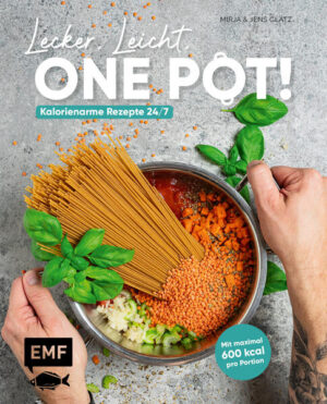 30 kreative Rezepte mit maximal 600 Kalorien, die sich perfekt in einen aktiven Lebensstil integrieren lassen One Pot, One Pan, One Sheet - Die Rezepte in diesem Buch minimieren den Abwasch und maximieren den Genuss. Perfekt auch für den Feierabend! Mit Grundlagenteil von Fitness- und Ernährungscoach Jens Glatz - alle Infos über eine kalorienarme, abwechslungsreiche Ernährung Social-Media-Reichweite: @Küchenchaotin / @Kochhelden Facebook: 25.000 Youtube: 16.000 Instagram: 20.000