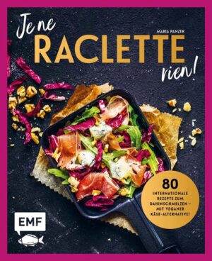 Länderküche trifft Raclette: Der Erfolgstitel jetzt mit neuem Kapitel für asiatische Raclette-Inspirationen Gemeinsam feiern und genießen: Mit veganen Käse-Alternativen für den beliebten Party-Klassiker werden alle am Tisch glücklich! Praktisches Format trifft schicke Goldfolienveredelung: Das ideale Geschenk für alle Raclette-Liebhaber*innen Ausstattungshinweis: Cover mit Goldfolienveredelung