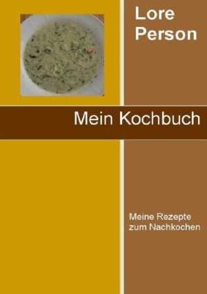 Viele Rezepte zum Nachkochen finden Sie in dieser 2. Auflage von Lores Kochbuch. Es wuden einige neue Rezepte aufgenommen auch Kuchen, wie zum Beispiel Maronenkuchen und Zwetschgenkuchen. Sie können sich ein ganzes Menüe zusammenstellen, da das Kochbuch in Vorspeisen, Suppen, Hauptspeisen und Dessers geliedert ist. Die Rezepte sind so geschrieben, dass auch ein ungeübter Koch oder Köchin diese nachkochen können.