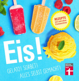 Rezepte - mit und ohne Eismaschine - Von selbst gemachtem Milcheis und Sorbets über ungewöhnliche Shakes, Eisbecher und vegane Variationen - Einfach selbst gemacht, mit überraschenden Twists: Spaghettieis, Eis am Stiel, Eistorte - Mitnahme- und Geschenkbuch, das Erfrischung und Spaß verspricht