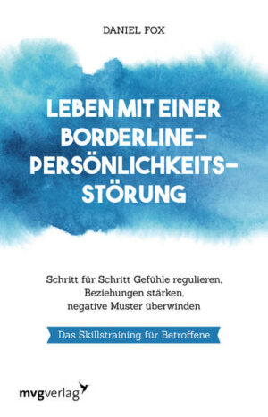 Honighäuschen (Bonn) - Die Borderline-Persönlichkeitsstörung kann für Betroffene eine Schockdiagnose sein, weiß man doch bisher nicht sehr viel darüber. Aber laut dem renommierten Psychologen Daniel Fox gibt es sehr gute Ansätze, mit deren Hilfe man mit dieser Krankheit gut leben kann. In seinem bahnbrechenden Workbook hilft er Betroffenen auf mitfühlende Weise, sich selbst zu verstehen und auf den Weg zur Heilung zu machen. Strukturiert und empathisch leitet Fox Betroffene dazu an, sich ihrer Diagnose zu stellen und die wichtigen ersten Schritte für ein dauerhaftes Wohlbefinden zu unternehmen. Ein Arbeitsbuch, das Mut macht.