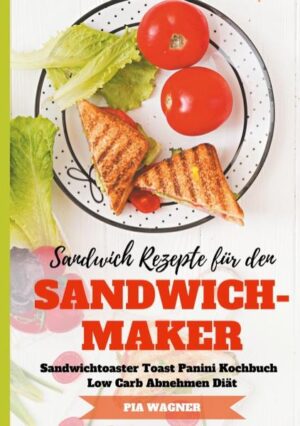 Mit einem Sandwichmaker lassen sich im Handumdrehen schnelle und unkomplizierte Snacks zubereiten. Der praktische Küchenbegleiter zaubert raffinierte Sandwiches, die nicht nur satt machen, sondern auch perfekt sind für unterwegs. Dieses Rezeptbuch versorgt Sie mit Klassikern und neuartigen Kreationen. Außerdem lassen sich viele Rezepte ganz einfach in ein Low Carb-Rezept umwandeln, indem das herkömmliche Toastbrot mit einem Eiweißbrot ausgetauscht wird. Wenn dies möglich war, wurden die Nährwerte doppelt angegeben, einmal für die Low Carb-Version und einmal für die traditionelle Version. Inhaltsverzeichnis: Sandwichmaker Rezepte mit Fleisch/Geflügel/Fisch Lachs-Sandwich mit Ziegenkäsecreme und Rote Bete Feuriges Frikadellen-Sandwich Puten-Paprika-Sandwich Moussaka Sandwich Leberkäse-Sandwich "Strammer Max" Fruchtiges Hähnchen-Feta-Sandwich Sandwich Prosciutto Currywurst-Sandwich Bratkartoffel-Speck-Sandwich mit Eiercreme Hotdog-Sandwich Sandwichmaker Rezepte vegetarisch Papaya-Hüttenkäse-Sandwich Sandwich mit Spargel-Honigmelone-Creme Mozzarella-Sandwich mit Nuss-Basilikum-Pesto Avocado-Cheddar-Sandwich Mac and Cheese-Sandwich mit Zwiebelcreme Rahmchampignons-Sandwich Exotisches Zucchini-Kokos-Sandwich Kürbis-Ricotta-Sandwich Toskana-Sandwich Brokkoli-Gouda-Sandwich Sandwichmaker Rezepte Desserts Tiramisu-Sandwich Honig-Apfel-Zimt-Sandwich Birnen-Topfenstrudel-Sandwich Nuss-Nougat-Bananen-Sandwich Schoko-Karamell-Sandwich mit gerösteten Erdnüssen