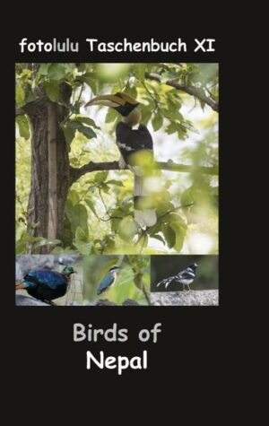 Birds of Nepal In diesem Bildband möchte ich Ihnen die vielfältige Vogelwelt Nepals etwas näher bringen. Lassen auch Sie sich verzauben von der Farbenpracht und Einzigartigkeit, der von mir fotografierten 181 Vogelarten. Das Buch wird ergänzt mit einer kompletten Checkliste der 907 Vogelarten Nepals - deutsch, latein & englisch. Ihr fotolulu
