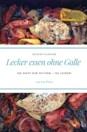 Neu: überarbeitete 2. Auflage in Farbe mit neuen Rezepten! Im November 2017 war es für mich vorbei. Ich hatte starke kolikartige Schmerzen im Oberbauch. Ich wollte mich nur noch in Embryonalhaltung ins Bett legen und sterben. Mein Arzt diagnostizierte Gallensteine (die mich das halbe Jahr vorher auch schon lahmgelegt hatten, ohne dass ich davon gewusst hätte). Ende November wurde meine Gallenblase operativ entfernt. Zwei Tage später wurde ich mit dem netten Rat, ich solle doch in Zukunft fettarm essen, aus dem Krankenhaus entlassen. Dieser Hinweis war natürlich äußerst hilfreich (man nehme meinen Sarkasmus zur Kenntnis). Fett war bisher ein wichtiger Teil meiner Ernährung. Der menschliche Körper braucht Fett. Und besonders Frauen benötigen jeden Tag eine bestimmte Menge Fett, um gesund zu bleiben. Und jetzt sollte ich plötzlich fast kein Fett mehr essen? Gut, ich fand ziemlich schnell heraus, dass zu viel Fett meinem Körper tatsächlich nicht gut tut. Da die Leber zwar noch laufend Galle produziert, dieses aber nicht in der Gallenblase gesammelt werden kann, falls der Körper mal mehr Fett zu verdauen hat, hatte das unerfreuliche Auswirkungen auf meine Verdauung. Da ich gerne koche, war das für mich natürlich nicht das Ende. Ich hab mich einfach durchprobiert und ausgetestet, was mein Körper verträgt. Dabei habe ich viele Gerichte, die ich vorher schon gerne gekocht habe, einfach etwas abgeändert bzw. fettreiche Zutaten durch magere ausgetauscht. Heraus kam dabei eine kleine Rezeptsammlung, die ich euch nicht vorenthalten will.