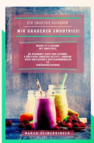 Wir brauchen Smoothies! Werde fit & gesund mit Smoothies. Auf über 100 Seiten erwarten Dich über 30 köstliche & gesunde Smoothie Rezepte. Du wirst nicht nur fit & gesund durch Smoothies, sondern Du bekommst auch das nötige Hintergrundwissen über Vitamine, Mineralstoffe, Frucht- und Traubenzucker, Obst- und Gemüsesorten, Ballaststoffe & Eiweiß. Du wirst Deinen Körper besser kennenlernen. Über den Autor Marco Heimerdinger Mein Name ist Marco Heimerdinger und ich bin Gründer von Feinschmeckerkompass. Die Liebe am Essen, das kreieren neuer Gerichte und Rezepte ist eine Leidenschaft von mir. Aber nicht nur das Essen an sich, sondern auch das Hintergrundwissen über unseren Körper und die tollen Lebensmittel, die wir auf unserem Planeten haben, faszinieren mich. Ich möchte Dir mein Wissen und meine Rezepte weitergeben. Wichtig finde ich auch sich die Zeit für das Kochen und Essen zu nehmen, um sich noch mehr Lebensqualität zu schenken! Viel Spaß beim Weiterbilden und Guten Appetit Dein Marco Heimerdinger