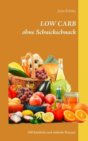 100 köstliche und einfache Rezepte. Für Anfänger geeignet. Die kohlenhydratarme Ernährungsform (Low Carb) ist ein großer Schritt in Richtung eines wesentlich gesünderen Lebens und ein Weg aus dem größten Ernährungsdilemma unserer Zeit. Eine gesunde Ernährung heißt vor allem möglichst natürliche und abwechslungsreiche Kost und wer auf die Kohlenhydrate in der Ernährung achtet, braucht keine Diät. Bei einer kohlenhydratarmen Ernährung handelt es sich um eine langfristige, gesunde und bewusste Ernährungsumstellung und es kommt auch nicht zu dem berüchtigten Jo-Jo-Effekt oder Heißhunger. Kurz erklärt: Low Carb heißt: Wir essen weniger Kohlenhydrate.