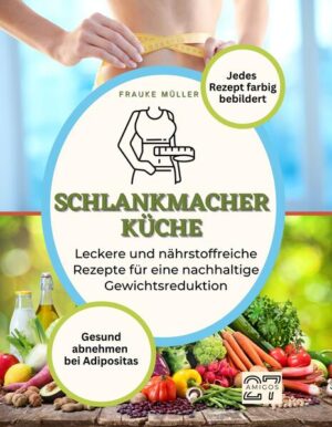 Stell dir vor, du könntest endlich deine Traumfigur erreichen und dabei lecker und gesund essen. Klingt zu schön, um wahr zu sein? Wir haben für dich 40 nährstoffreiche Rezepte zusammengestellt, die nicht nur beim Abnehmen helfen, sondern auch unglaublich lecker schmecken. Ob du dich für unsere würzige Gemüsepfanne, unseren fruchtigen Salat oder unsere herzhafte Suppe entscheidest - jedes Gericht ist ein echter Gaumenschmaus. Aber das ist noch nicht alles! Wir wissen, wie schwierig es sein kann, gesund zu kochen, wenn man nicht weiß, wie es geht. Deshalb haben wir zu jedem Rezept eine Schritt-für-Schritt-Anleitung erstellt, damit du immer genau weißt, was zu tun ist. Und damit du dir ein noch besseres Bild von unseren Gerichten machen kannst, ist jedes Rezept farbig illustriert. Also, worauf wartest du noch? Mach dich bereit für eine dauerhafte Gewichtsabnahme und probiere unsere leckeren Rezepte noch heute aus!