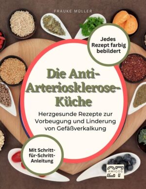 Tauchen Sie in die Welt der Anti-Arteriosklerose-Küche ein und entdecken Sie herzgesunde Rezepte, die nicht nur schmecken, sondern auch helfen, Gefäßverkalkungen vorzubeugen und ihre Beschwerden zu lindern. Von knackigen Salaten über saftige Hähnchenbrustfilets bis hin zu leckeren Desserts - dieses Kochbuch bietet für jeden Geschmack und jede Gelegenheit das passende Rezept. Mit den Schritt-für-Schritt-Anleitungen gelingt jedes Gericht im Handumdrehen und die bunten Bilder machen nicht nur Lust aufs Kochen, sondern lassen auch das Wasser im Mund zusammenlaufen. Ob du dich bereits bewusst ernährst oder einfach mal etwas Neues ausprobieren möchtest - die Anti-Arteriosklerose-Küche bietet dir die perfekte Inspiration. Lass dich von der Vielfalt der 40 Rezepte überraschen und verführen. Entdecke, wie einfach und lecker es sein kann, auf eine herzgesunde Ernährung zu achten und damit langfristig etwas Gutes für deine Gesundheit zu tun. Dieses Kochbuch ist mehr als nur eine Rezeptsammlung - es ist eine Einladung, bewusster zu leben und dabei den Genuss nicht zu vergessen.