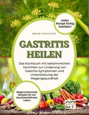 Wenn Sie an Gastritis leiden, wissen Sie, wie quälend und belastend Magenprobleme sein können. Aber was wäre, wenn wir Ihnen sagen könnten, dass es spezielle Lebensmittel und Rezepte gibt, die Ihnen helfen können, Ihre Beschwerden zu lindern und ein beschwerdefreieres Leben zu führen? Unser neues Kochbuch "Gastritis heilen" enthält 40 bekömmliche und magenschonende Rezepte, die speziell auf die Bedürfnisse von Menschen mit Gastritis abgestimmt sind. Von milden Suppen und Eintöpfen über erfrischende Salate bis hin zu leckeren Hauptgerichten haben wir eine Vielzahl von Gerichten zusammengestellt, die nicht nur gut für den Magen sind, sondern auch köstlich schmecken. Und das Beste daran: Jedes Gericht wird mit einer einfachen Schritt-für-Schritt-Anleitung und farbigen Abbildungen geliefert, so dass auch unerfahrene Köchinnen und Köche leckere und magenfreundliche Gerichte zubereiten können. Mit "Gastritis heilen" können Sie endlich wieder Ihr Essen genießen, ohne sich Sorgen um Ihren Magen machen zu müssen. Machen Sie den ersten Schritt in ein beschwerdefreies Leben und lassen Sie sich von unseren leckeren und magenschonenden Rezepten inspirieren.