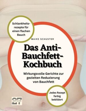 Bauchfett kann nicht nur das Aussehen, sondern auch die Gesundheit beeinträchtigen. Aber keine Sorge - unser Kochbuch mit Schritt-für-Schritt-Anleitungen erklärt nicht nur, was Bauchfett ist und wo es herkommt, sondern zeigt auch, wie man es durch eine gezielte Ernährung reduzieren kann. Unsere Rezepte verwenden ausschließlich frische, leicht erhältliche Zutaten, die reich an Ballaststoffen, gesunden Fetten und Proteinen sind. Jedes Rezept ist farbig bebildert und leicht nachvollziehbar, so dass gesunde und leckere Mahlzeiten schnell und einfach zubereitet werden können. Unsere wirksamen Gerichte zur gezielten Reduktion von Bauchfett sind aber nicht nur gesund, sondern auch unglaublich lecker und sättigend. Du musst nicht auf leckeres Essen verzichten, um dein Ziel zu erreichen. Starte noch heute mit unserer Schritt-für-Schritt-Anleitung und entdecke, wie du dein Bauchfett reduzieren und dein Wohlbefinden steigern kannst. Bestelle jetzt unser Kochbuch und beginne ein gesünderes und glücklicheres Leben!