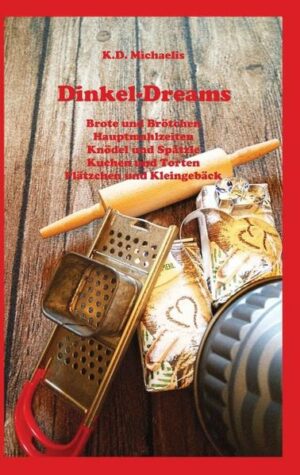 Dinkel-Dreams ist ein kombiniertes Koch- und Backbuch, dessen handverlesene und leckere Rezepte sich in folgende Untergruppen gliedern: - Brote und Brötchen - Knödel, Spätzle & Co. - Hauptmahlzeiten - deftig und süß - aus übrigen Knödeln oder Spätzle - mit Dinkelmehl - mit Dinkel-Semmelbrösel - mit Dinkelgrieß - Kuchen und Torten - Plätzchen und Kleingebäck Da Selbstgemachtes durchaus Zeit verschlingt, macht es oftmals Sinn, gleich eine größere Menge von Brot oder Brötchen bzw. Spätzle herzustellen. Als Alternative zum Einfrieren kann man die Restmengen aber schon von vornherein sinnvoll und lecker verplanen. So kann man übriggebliebene, selbstgebackene Dinkelbrötchen beispielsweise zu leckeren Semmelknödeln verarbeiten. Semmelknödel-Reste kann man in ganz besonders schmackhafte Hauptgerichte, wie z.B. Abgeröstete Knödel oder Saure Knödel, verwandeln. Ähnliches gilt für selbstgemachte Dinkelspätzle, die nicht nur eine tolle Bratenbeilage bilden, sondern auch als Käsespätzle mit Salatbeilage eine besonders gute Figur machen. Selbstverständlich gibt es auch leckere Beispiele für süße Hauptmahlzeiten, wie z.B. Dinkelgrießbrei und viele andere süße Köstlichkeiten, wie Plätzchen, Kleingebäck, Kuchen und Torten. Alles mit Dinkelmehl bzw. Dinkelgrieß zubereitet - Dinkel-Dreams eben! "Dinkel-Dreams" ist erhältlich im Online-Buchshop Honighäuschen.