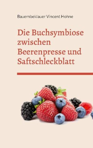 Entdecken Sie die neueste Innovation in der Welt des Obstsafts! Das Buch, das nicht nur als praktisches Werkzeug zum Auspressen von Beerenobst dient, sondern auch als einzigartiges Genusserlebnis. Entwickelt vom unkonventionellen Denker und Beerenobstdieb Vincent Hohne, bietet das Buch eine neue Möglichkeit, frischen Saft aus Beerenobst zu gewinnen und gleichzeitig ein unvergessliches Geschmackserlebnis zu genießen. Jede Seite dient als Schleckplattform, auf der der Saft der Früchte genossen werden kann, während der Hardcover-Einband als perfektes Presswerkzeug dient. Probieren Sie es aus und lassen Sie sich von Vincent Hohnes Kreativität und Innovationsgeist inspirieren!