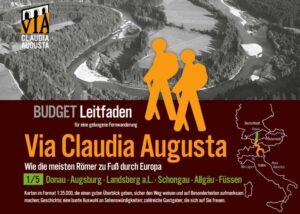 Fernwanderroute Via Claudia Augusta + GPX-Track + Karten-Download zum beliebig großen Druck auf www.viaclaudia.org Teil 1 von 5 "Bayern" Donau - Lechtal - Augsburg - Lechfeld - Landsberg am Lech - Lechrein - Schongau/Peiting - Allgäu - Füssen Wie die Römer per pedes (= zu Fuß) über die Alpen Kultur-historische Entdeckungs-Route Wanderung