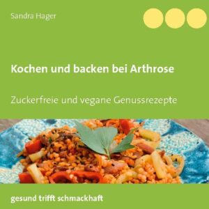 "Kochen und Backen bei Arthrose" bietet leckere und schnelle Rezepte, nicht nur für Betroffenen sondern auch für Genießer der guten und gesunden Küche. Wie immer zuckerfrei und ohne tierische Produkte. Sandra Hager arbeitet seit vielen Jahren als energetische Heilerin und holistische Ernährungsberaterin. Im Bereich der Ernährungsberatung liegt ihr Schwerpunkt auf gesunden, schmackhaften und den Organismus stärkenden Rezepten. "Kochen und backen bei Arthrose" ist erhältlich im Online-Buchshop Honighäuschen.