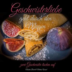 Alltagstaugliche Rezepte und regionale Produkte sind uns sehr wichtig. Wir sind beide berufstätig und legen großen Wert auf strukturierte Rezepte. In diesem Buch teilen wir mit Euch unsere Lieblingsrezepte. Im Buch enthalten Rezepte der Kategorien: - Vorspeisen - Hauptgerichte - Dessert & Süßes - Kuchen & Torten - Brot & Aufstriche "Geschwisterliebe geht durch den Magen" ist erhältlich im Online-Buchshop Honighäuschen.