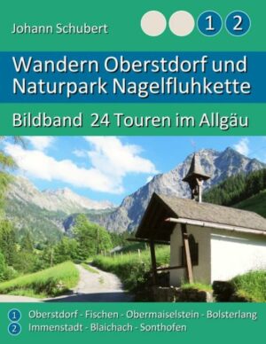 Rund um Oberstdorf und im Naturpark Nagelfluhkette stellt der Bildband Rundwanderungen mit je fünf bis sieben Fotografien vor. Das schenkt Vorfreude beim Planen der Ausflüge und gibt wertvolle Einblicke in die Allgäuer Landschaft. Übersichtskarten und Informationen über Startpunkt