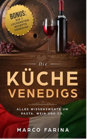 La dolce Vita: "Die Küche Venedigs" Das Kochbuch für die Lebensart aus Venedig Wer kennt nicht den Begriff "la dolce vita" und denkt sofort an die großen italienischen Städte wie Venedig mit seinen kulinarischen Spezialitäten, dem Klima und der tollen Landschaft. Mit dem Wissen rum um Pasta, Wein und alles was die Lebensfreude aus Venedig ausmacht, werden Sie in jeder Gesellschaft zum Mittelpunkt. Nicht nur dann, wenn es um gutes Essen und die Lebensart aus Venedig geht. Erfahren Sie alles über die vielen Pastasorten und deren Unterschiede und Spezialitäten. Lassen Sie sich nichts mehr vormachen wenn es rund um den Weinbaun in und Weine aus Venedig geht. Neben unverzichtbaren Fun Facts, Beispielen, Geschichten und vielen nützlichen Tipps für den Restaurantbesuch gibt es als Bonus die 7 wirklich beliebtesten und besten Rezepte für die Gerichte, mit denen Sie in jedem Italien-Koch-Wettbewerb ganz vorne landen würden. Wie wäre es mal einfach die Bewunderung Ihrer Gäste geniessen zu können. Viel Spass beim Lesen und Nachkochen.