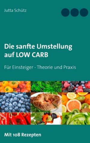 Bei der Low Carb-Ernährung (LC) handelt es sich um eine langfristige, gesunde und bewusste Ernährungsumstellung und es kommt auch nicht zu dem berüchtigten Jo-Jo-Effekt oder Heißhunger. Kurz erklärt: Low Carb heißt "Wir essen weniger Kohlenhydrate". Es ist schon eine Lebensumstellung, kohlehydratarm zu essen, besonders im Kreise der Familie und bei Freunden werden die Essgewohnheiten anfangs kritisiert und in Frage gestellt. Die kohlenhydratarme Ernährungsform "Low Carb" ist ein großer Schritt in Richtung eines wesentlich gesünderen Lebens und ein Weg aus dem größten Ernährungsdilemma unserer Zeit, denn letztendlich kommt es darauf an, was aus der Nahrung herausgeholt wird, und das kann ganz unterschiedlich sein. Eine gesunde Ernährung heißt vor allem möglichst natürliche und abwechslungsreiche Kost und wer auf die Kohlenhydrate in der Ernährung achtet, braucht keine Diät. Bewusstes Essen, gepaart mit Bewegung, hält fit und macht Spaß. Das allgemeine physische, physiologische und auch sozial-psychologische Wohlbefinden des Menschen liegt in der direkten Verbindung mit der Qualität der aufgenommenen Nahrung. Unsere Gesundheit ist das Wichtigste in unserem Leben. Ihr Stellenwert wird oft erst bei Krankheit oder mit zunehmendem Alter erkannt. Jeder kann frei entscheiden, wie er sich ernährt und hat damit großen Einfluss auf seine Gesundheit. Unser Immunsystem schützt uns vor Krankheitserregern wie Bakterien oder Viren und solange unsere körpereigene Abwehr funktioniert, stellt sie eine wirkungsvolle Barriere für Krankheitserreger dar. Ist unser Immunsystem jedoch geschwächt, haben Krankheiten ein leichtes Spiel.