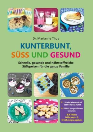 Dieses süße Familien-Backbuch liefert gesunde Rezepte zu beliebten Süßspeisen, die nicht nur Ihren Kindern schmecken werden. Zu "Kinderlebensmitteln" wie die Milchschnitte oder das Kindermüsli und zu den Lieblingssüßspeisen unserer Sprösslinge wie das Frühstückskipferl oder der Marmorkuchen, finden Sie hochwertige Alternativen. Sie alle können zu Hause ohne viel Aufwand selbst gezaubert werden. Auch Gemüse, Samen und Obst werden hier nicht benachteiligt. Vor allem für Kinder sind diese wichtige Nährstofflieferanten für Wachstum und Entwicklung. Außerdem bekommen Sie Infos über die gesunde Ernährung allgemein, rund um das Thema Zucker und die ernährungsphysiologische Bedeutung von "Kinderlebensmitteln". Sie erfahren ebenfalls, welcher Zucker nun am besten für den Kücheneinsatz geeignet ist. Abgesehen davon liefert das Buch hilfreiche Tipps und Tricks zur Umstellung auf eine nährstoffreichere Ernährung mit einem höheren Vollkornanteil, wie man seine "Fertiggerichte" selbst zubereiten kann und was in die "Back-Vorratskammer" gehört. Alle 44 Rezepte enthalten Nährwert- und Ernährungsangaben. Es werden KEINE ausgefallenen Zutaten benötigt und auch keine zeitaufwendigen Dekorationen "verlangt". Es sind alltagstaugliche Rezepte, die auch für Backanfänger geeignet sind. - Kinder sollen Zucker in vernünftiger Menge genießen lernen und (gesund!) naschen dürfen! - Zusammengefasst: Das Buch liefert interessantes, praktisches Wissen, vielfältige Rezepte für Naschkatzen und motiviert, sich wieder in die Küche zu stellen, um Essen selbst zuzubereiten statt zu "Fertiggerichten" zu greifen! Nähere Infos auf www.essenkunterbuntgesund.at/familien-backbuch/ "Kunterbunt, süß und gesund" ist erhältlich im Online-Buchshop Honighäuschen.