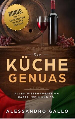 La dolce Vita: "Die Küche Genuas" Das Kochbuch für die Lebensart der Genuesen Wer kennt nicht den Begriff "la dolce vita" und denkt sofort an die großen italienischen Städte wie Genua mit seinen kulinarischen Spezialitäten, dem Klima und der tollen Landschaft. Mit dem Wissen rum um Pasta, Wein und alles was die Lebensfreude aus Genua ausmacht, werden Sie in jeder Gesellschaft zum Mittelpunkt. Nicht nur dann, wenn es um gutes Essen und die genuesische Lebensart geht. Erfahren Sie alles über die vielen Pastasorten und deren Unterschiede und Spezialitäten. Lassen Sie sich nichts mehr vormachen wenn es rund um den Weinbaun in und Weine aus Genua geht. Neben unverzichtbaren Fun Facts, Beispielen, Geschichten und vielen nützlichen Tipps für den Restaurantbesuch gibt es als Bonus die 7 wirklich beliebtesten und besten Rezepte für die Gerichte, mit denen Sie in jedem Italien-Koch-Wettbewerb ganz vorne landen würden. Wie wäre es mal einfach die Bewunderung Ihrer Gäste geniessen zu können. Viel Spass beim Lesen und Nachkochen.