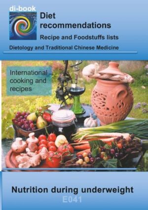 Di-book - nutritional counseling after syndromes - Diet recommendations, recipes and food supplements for supporting the school medicine therapy. The recipes help you to cook tasty dishes. All recipes with cooking instructions, calorie indications and description of the effect. The foods are shown in categories recommended, yes, little and no and help you to orientate if your own recipes should be cooked.