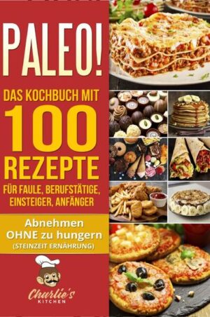 PALEO! - Abnehmen OHNE zu hungern (Die Steinzeiternährung inkl. Diätplan) Was erwartet Sie in diesem Buch? (ACHTUNG: Zusammenfassung in nur EINEM SATZ) Wer sich die Artikelbeschreibung komplett ersparen möchte, für diejenigen versuche ich mein Buch in einem Satz zusammenzufassen: Sie machen eine Diät OHNE ES ZU MERKEN, bzw. OHNE AUF IHRE GEWOHNTEN GERICHTE VERZICHTEN ZU MÜSSEN! Für diejenigen, die eine ausführlichere Anleitung wünschen, werde ich in diesem Text eine knappe Einführung in meinem Buch schenken. Wie bereits angedeutet, bekommen Sie hier genau die Kochrezepte serviert, die Sie in der Regel vermeiden sollten, jedoch in einer gesunden Variante, wo diese ohne Konsequenzen verzehrt werden können. Sie machen quasi „keine Diät“ und können z.B. trotzdem von einer Gewichtsreduktion profitieren und, oder Muskulatur aufbauen, genauso können Sie sich auch einfach nur gesund ernähren, ohne dadurch auf irgendeiner Art und Weise darunter zu leiden. Welche Rezepte erwarten mich als Beispiel? Brote, Fladenbrot, Brötchen Pfannkuchen, Pancakes, Crêpes Schoko Creme (Aufstriche) Pizzabrötchen Pizza Spaghetti Risotto Gnocchi Lasagne Hamburger Asia, China, Nudeln Süßspeisen: z.B. Pudding, Milchreis Erdbeerbällchen, Schoko Pralinen Ice Cream Torten Chips Bevor ich mich verabschiede, lassen Sie mich bitte folgendes erwähnen: Mein Ziel ist es, so viele Menschen wie möglich zu erreichen um denen zu helfen, denn es ist auch möglich ohne auf etwas zu verzichten, glücklich und gesund weiter zu leben, jedoch auch nur, wenn es da jemanden gibt, der es Ihnen zeigt. (Das ist nämlich das Problem gewesen, was mir damals zur Vorlage gefehlt hat um ohne Verzögerungen an meinem Ziel anzukommen.) Ich freue mich jetzt schon darüber zu erfahren, dass ich Ihnen weiter helfen konnte! Herzlichst, Ihr Charlie’s Kitchen Team.