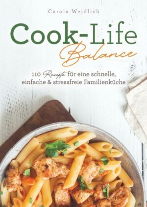 Sie kommen nach einem stressigen Tag von der Arbeit nach Hause und fühlen sich körperlich und emotional ausgebrannt? Darüber hinaus müssen Sie noch etwas für sich und Ihre Familie kochen? Sie kennen das ganz genau: Innerlich sehnen Sie sich danach, sich auf die Couch zu schmeißen und zu entspannen oder einfach Zeit für sich selbst zu haben. Doch die Mahlzeiten kochen sich nicht von alleine, obwohl sie müde und erschöpft sind. Und Sie brauchen wieder eine Abwechslung an Rezepten, die lecker und gleichzeitig zeitsparend in der Zubereitung sind und zusätzlich Sie und Ihre Familie begeistern werden? Unser Kochbuch bietet nicht nur leckere Rezepte für Fleischliebhaber und Vegetarier, sondern auch exklusive und wertvolle Tipps. Diese zeigen Ihnen, wie Sie nach einem harten Arbeitstag Ihre Freizeit effektiv mit dem Kochen verbinden und mehr Zeit mit Ihren Liebsten verbringen können. Erleben Sie die faszinierende Welt der schnellen und einfachen Familienküche und genießen Sie ein einzigartiges Kocherlebnis, um endlich wieder Spaß beim Kochen zu haben! PS: Mit dem Kauf dieses Buches leisten Sie einen wertvollen Beitrag zur Umwelt, da wir bewusst auf Farbdruck verzichten. Zudem können wir Ihnen das Buch durch den schwarz/weiß Druck zu einem günstigeren Preis anbieten. "Cook-Life-Balance: 110 Rezepte für eine schnelle, einfache &amp