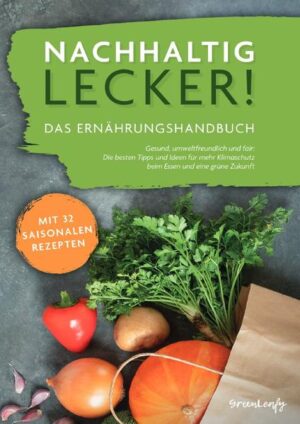 Du möchtest dich gesund und nachhaltig ernähren, ohne dabei gleich ein kleines Vermögen auszugeben? Dir liegt Klimaschutz und die Zukunft unseres Planeten am Herzen? Alleine durch eine nachhaltige Ernährung kannst du bereits enorm viel zum Umweltschutz beitragen. Tatsächlich belasten nämlich nicht Autos, Elektrogeräte oder Flugverkehr die Umwelt am stärksten, sondern unsere Ernährung! Dabei muss „gutes Essen“ gar nicht teuer sein. Dieses Buch zeigt, wie du deine Ernährung gesund und abwechslungsreich gestalten und dabei gleichzeitig die schwindenden Ressourcen unsere Erde schützen kannst. Denn nachhaltige Ernährung umfasst noch wesentlich mehr, als einen bewussten Umgang mit Lebensmitteln und die Reduzierung von “Food Waste”. Du erfährst alles über die unterschiedlichen Dimensionen von nachhaltiger Ernährung und bekommst jede Menge Tipps, Tricks und Know-how für den einfachen Einstieg in ein nachhaltige(re)s Leben. Ergänzend findest du in diesem Ernährungshandbuch wertvolles Lebensmittelwissen, das dir dabei hilft zu verstehen, was in deinem Essen steckt und wie dein Körper damit umgeht. Egal ob saisonal, regional, low carb, low fat, vegetarisch, vegan oder zuckerfrei - hier findet jeder sein Erfolgsrezept für einen gesunden Lebensstil! Du willst noch mehr wissen? Im Ratgeber erfährst du außerdem - was eine bewusste und nachhaltige Ernährung ausmacht - wie du dich (noch) gesünder ernährst - welchen Einfluss deine Ernährung auf das Klima hat - was sich hinter “Clean Eating” verbirgt - warum du im Winter keine Erdbeeren essen solltest - welche Lebensmittel besonders gesund und welche weniger gesund sind - und noch vieles mehr … Ausgewogen, bewusst und lecker! Wie genial einfach die gesunde, nachhaltige Küche ist, zeigt „Nachhaltig lecker! Das Ernährungshandbuch“ mit vielen praktischen Tipps und tollen Rezepten. Wie würde dir zum Beispiel „Zucchini-Carpaccio“ oder „Bratapfel mit Cashew-Vanillesoße“ schmecken?