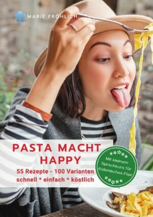Du hast wenig Zeit oder Lust zum Kochen? Trotzdem soll es gut schmecken und gesund sein? Hier gibt es die besten, original italienischen Pasta-Rezepte, die super schnell zubereitet sind. In maximal 30 Minuten kannst du herrliche Gerichte auf den Teller zaubern, die jeden Nudeltiger begeistern. Einfach, preiswert, frisch, gesund und großteils vegetarisch. Hol dir die 55 köstlichen Pasta-Rezepte. "Pasta macht happy" ist erhältlich im Online-Buchshop Honighäuschen.