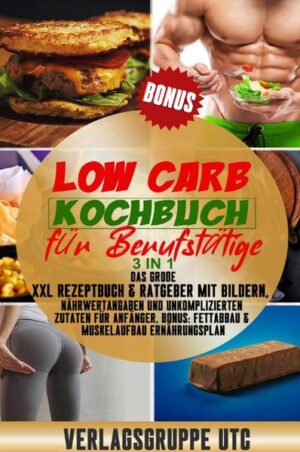 ★ Rezepte mit Bildern ★ Schmackhafte Low Carb Rezepte mit unkomplizierten Zutaten zaubern! Low Carb Rezepte in allen Sorten und Arten! Einfach von Zuhause schnell zubereitet, ob zum direkten Verzehr oder doch zum Aufbewahren. Wer liebt sie nicht? Die einfache Low Carb Ernährung, die so viel Gewinn mit sich bringt? Low Carb Ernährungsformen sind auf der ganzen Welt verteilt und bekannt und gleichermaßen beliebt! Es gibt die unterschiedlichsten Ersatzprodukte, die Unterschiede der Ernährung beginnen mit der Zubereitung und enden im Geschmack. Auch Low Carb Nudeln sowie Low Carb Frühstücksideen sind schnell hergestellt, so dass sich ihre Ernährungsform immer ihrem Zeitfenster anpassen kann, mit diesem Low Carb Buch ist alles möglich. Mit diesem Buch erhalten Sie nicht nur die Möglichkeit ihre Ernährung umzustellen, sondern auch wundervolle Anregungen und Ideen für Einsteiger, mit wertvollen Erklärungen! Du erhältst von mir, absolut die besten Low Carb Rezepte und die perfekte Lösung mit diesem Low Carb Buch! Erhalte Einblicke in das wundervolle Land der Low Carb Ernährung mit 100 Rezepten: ✓ Begib dich auf eine Reise in die Low Carb Welt! ✓ Ratgeber & Kochbuch (2in1) ✓ Unkomplizierten Zutaten ✓ Schmecke den Unterschied des selbstgemachten ✓ Rezepte mit Bildern ✓ Holen Sie sich das Glücksgefühl der Low Carb Ernährung in ihr Zuhause ✓ Eine Ernährungsform, viele Varianten ✓ Vielseitig einsetzbar und immer passend ✓ Auch Vegan und Vegetarisch wandelbar ✓ Praktisch, einfach und abwechslungsreich ✓ Bezaubernde Kreationen für die Sinne ✓ Für jeden Geschmack etwas dabei ✓ und vieles mehr Greife zu den wenigen & unkomplizierten Zutaten die nötig sind und zaubere Dir Dein Geschmackserlebnis! Mit nur einem Klick hast Du jetzt die Möglichkeit, in die Welt der Low Carb Ernährung zu reisen! Sinne wecken - Emotionen loslassen - Purer Gaumenschmaus