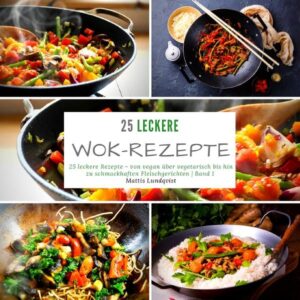 "Wok this way!" Kommen Sie nicht nur in den Genuss von fantastischen, leckeren Gerichten für den Wok, sondern lernen diesen mit zahlreichen Rezeptideen ganz neu kennen. Und damit noch nicht genug: Neben den Gerichten gibt es zusätzliche wissenswerte (Pflege-)Hinweise für den Wok und einige Gewürzmischungsrezepturen - damit die eigene Küche noch mehr zum Genusstempel wird. Wie wäre es mit gebratener Banane zum Dessert? Lust auf leckere Ideen mit Shrimps? Auf der Suche nach schmackhaften Ideen für den gemeinschaftlichen Wokabend? Soll es eine leckere Mahlzeit für Zwei in romantischer Atmosphäre sein und Sie suchen noch das passende Rezept, das sättigt und dennoch zur Stimmung passt? ...oder einfach entspannt mit der Familie bei gebratener Hühnerbrust mit Ananas den Tag ausklingen lassen? Jetzt zuschlagen und den Wok glühen lassen! Ein Wok ist mehr als "nur" eine Pfanne: Mit keinem anderen Gerät kann man so gut Gerichte anbraten und dabei das einzigartige Aroma der Zutaten entfalten lassen. Auf zu neuen Wokgerichten - Das erwartet Sie: Sie erhalten (fast) alle Zutaten in herkömmlichen Supermärkten. Viele Rezepte besonders für Küchenprofis geeignet, die mal was "anderes" zubereiten möchten. Beeindrucken Sie Ihre Kollegen mit den Köstlichkeiten aus ihrem Wunder-Wok. Schluss mit gewöhnlichen Naschereien - Entdecken Sie die Welt genialer Wok-Nachspeisen. Verwöhnen Sie sich selbst und Ihre Liebsten mit feinen Hauptspeisen, welche die Herzen am Tisch höher schlagen lassen. Werden Sie noch heute zum Genießer der Wok-Welt. Wok this way!