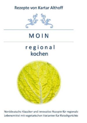 Moin - regional kochen ist eine Rezeptsammlung für norddeutsche Spezialitäten und regionale Produkte. Hier findest du neben den traditionellen Rezepten des Nordens viele neue Anregungen, wie man die Lebensmittel der Region lecker zubereiten kann. Wobei der Schwerpunkt auf der vegetarischen Küche liegt. Zu jedem Fleischgericht gibt es in diesem Buch auch eine vegetarische Zubereitungsvariante.